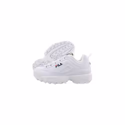 Fila Boy's Disruptor II Sneaker (7 M US  White/navy/Red)