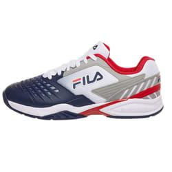 FILA Men's AXILUS 2 Energized Sneaker  White Navy RED  10
