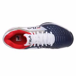 FILA Men's AXILUS 2 Energized Sneaker  White Navy RED  12