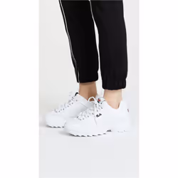 Fila Women's Disruptor II Premium Comfortable Sneakers  White/Navy/Red