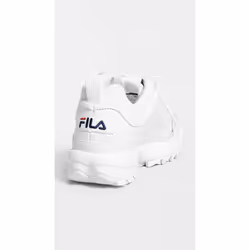 Fila Women's Disruptor II Premium Comfortable Sneakers  White/Navy/Red