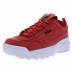 Fila Mens Disruptor II Premium RED White Black Size 9