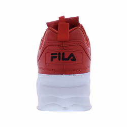 Fila Mens Disruptor II Premium RED White Black Size 9
