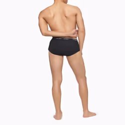 Calvin Klein underwear Men's Cotton Classic Fit 4-Pack Briefs  Black