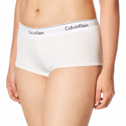 Calvin Klein Women's Modern Cotton Boyshort Panty White X-Large