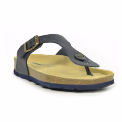 Sanosan Geneve Leather Black Womens Designer Thong Sandals - 6
