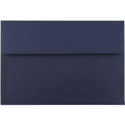 JAM PAPER A8 Premium Invitation Envelopes - 5 1/2 x 8 1/8 - Navy Blue - 25/Pack