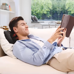 Naipo Neck and Back Massager with Heat, Massage Pillow Cushion with Deep Shiatsu Kneading for Back Pain Relief at Home Office Car