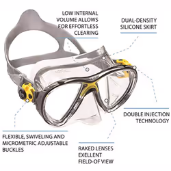 Cressi Big Eyes Evolution  Clear/Yellow  One Size