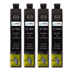 Compatible 4 Go Inks Black Ink Cartridges to replace Epson T1631 (16XL Series)  / non-OEM for Epson Workforce Printers
