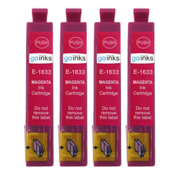 Compatible 4 Go Inks Magenta Ink Cartridges to replace Epson T1633 (16XL Series)  / non-OEM for Epson Workforce Printers