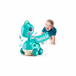 CubicFun Baby Toys Touch & Go Musical Light Crawling Dinosaur Toys for 1 Year Old Boys Girls Baby Musical Toys for 2 Year Old ...