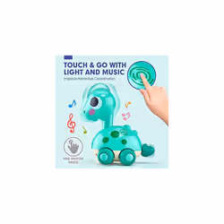 CubicFun Baby Toys Touch & Go Musical Light Crawling Dinosaur Toys for 1 Year Old Boys Girls Baby Musical Toys for 2 Year Old Boy Toddler Toys Gifts