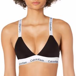 Calvin Klein Women's Modern Cotton Unlined Triangle Crossback Bralette