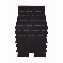 Calvin Klein Men's Cotton Classics 7-Pack Boxer Brief 7 Black S