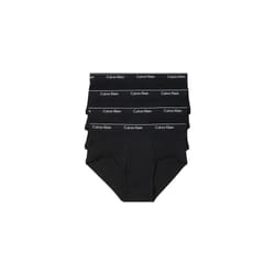 Calvin Klein mens Underwear Cotton Classics 4-pack Hip Briefs  4 Black