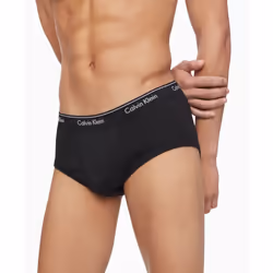 Calvin Klein mens Underwear Cotton Classics 4-pack Hip Briefs  4 Black