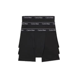 Calvin Klein Men's Cotton Classics 3-Pack Boxer Brief  3 Black  S