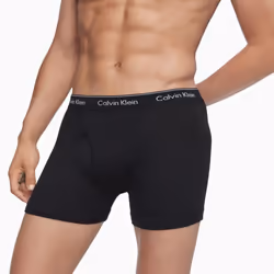 Calvin Klein Men's Cotton Classics 3-pack Boxer Brief  3 Black  Large