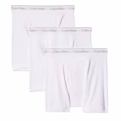 Calvin Klein Men's Cotton Classics 3-Pack Boxer Brief  3 White  L