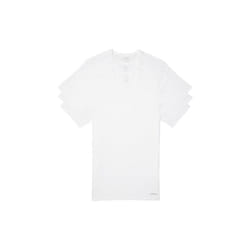 Calvin Klein Mens Cotton Classic 3-Pack Slim Fit Short Sleeve V-Neck U