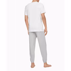 Calvin Klein Mens Cotton Classic 3-Pack Slim Fit Short Sleeve V-Neck U