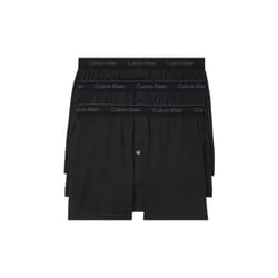 Calvin Klein Men's Cotton Classics 3-Pack Knit Boxer  3 Black  Small