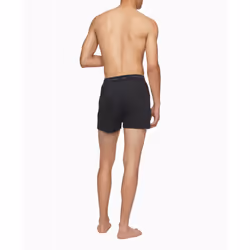 Calvin Klein Men's Cotton Classics 3-Pack Knit Boxer  3 Black  Small