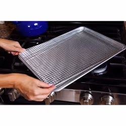 Hamilton Housewares Stainless Steel Cooling Rack - Heavy Duty and Oven Safe, Good for Cooling, Baking and Roasting - Fits Half Sheet Pans - Perfect f