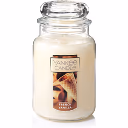 Yankee Candle French Vanilla Scented Classic 22oz Large Jar Single Wick Candle Over 110 Hour Burn Time Ideal for Entertain ...