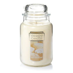 Yankee Candle Buttercream Scented  Classic 22oz Large Jar Single Wick Candle  Over 110 Hours of Burn Time