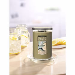 Yankee Candle Sage & Citrus Scented  Classic 22oz Large Tumbler 2-Wick Candle  Over 75 Hours of Burn Time