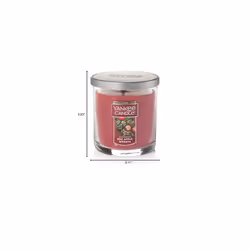 Yankee Candle Red Apple Wreath Scented  Classic 7oz Small Tumbler Single Wick Candle  Over 35 Hours of Burn Time
