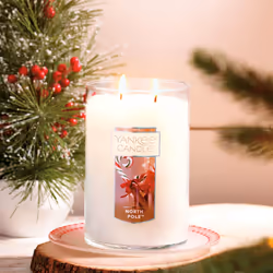 Yankee Candle North Pole Scented  Classic 22oz Large Tumbler 2-Wick Candle  Over 75 Hours of Burn Time