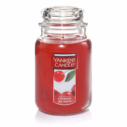 Yankee Candle Cherries On Snow Scented Classic 22oz Large Jar Single Wick Candle Over 110 Hours of Burn Time