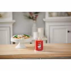 Yankee Candle Cherries On Snow Scented  Classic 22oz Large Jar Single Wick Candle  Over 110 Hours of Burn Time