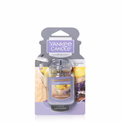 Yankee Candle Car Air Fresheners Hanging Car Jar Ultimate Lemon Lavender Scented Neutralizes Odors Up To 30 Days Purple