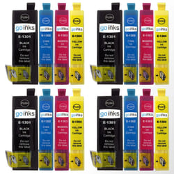 Compatible 4 Go Inks Set of 4 Ink Cartridges to replace Epson T1306  / non-OEM for Epson Stlyus & Workforce Printers (16 Inks)