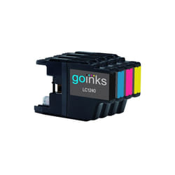 Compatible 1 Go Inks Set of 4 Ink Cartridges to replace Brother LC1240 & LC1220  / non-OEM for Brother DCP & MFC Printers (4 Inks)