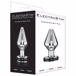 ElectraStim Midi Classic Electro Butt Plug Silver Metal 1 pc(s)