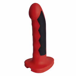 ElectraStim Silicone Fusion Komodo Electro Dildo, Classic dildo, Anal sex, Vaginal sex, Black, Red, Silicone, Natural, 162 mm