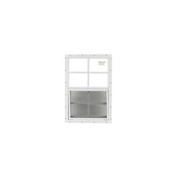 Shed Windows and More 14" X 21" White Flush Mount, Playhouse Windows, Chicken Coop Windows