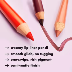 e.l.f. Cream Glide Lip Liner  Highly-Pigmented Pencil For Shaping & Sculpting Lips  Semi-Matte Finish  Vegan & Cruelty-Free  Red Receipt