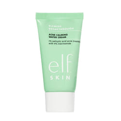 elf SKIN Blemish Breakthrough Calming Water Cream Mini Lightweight BlemishFighting Face Moisturizer Prevents New Blemishes  Calms Skin