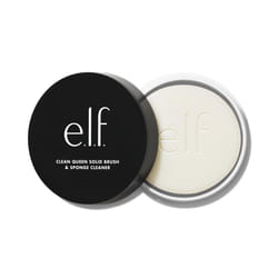 e.l.f. Clean Queen Solid Brush & Sponge Cleaner  Cleanses Face & Eye Makeup Brushes & Sponges  Nourishing  Non-Damaging Formula  Vegan & Cruelty-Free