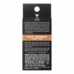 e.l.f. Putty Bronzer, Creamy & Highly Pigmented Formula, Creates a Long-Lasting Bronzed Glow, Infused with Argan Oil & Vitamin E, Honey Drip, 0.35 Oz