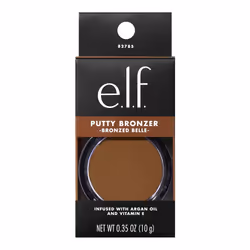 e.l.f. Putty Bronzer, Creamy & Highly Pigmented Formula, Creates a Long-Lasting Bronzed Belle Glow, Infused with Argan Oil & Vitamin E, 0.35 Oz