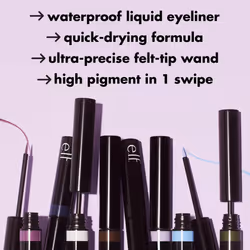 e.l.f. H2O Proof Inkwell Eyeliner Pen  High-pigment  Waterproof Liquid Eyeliner  Delivers A Matte Finish  Vegan & Cruelty-free  Bluebird