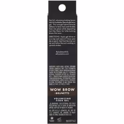 Wow Brow Gel, Volumizing, Buildable, Wax-Gel Hybrid, Creates Full, Voluminous-Looking Brows, Locks Brow Hairs In Place, Brunette, Fiber-Infused 3.5g