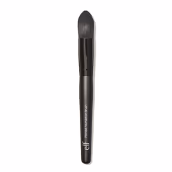 e.l.f. 84027, Foundation brush, Rounded, Synthetic, Black, Women, Using the brush, dot the cream or liquid foundation all ove ...